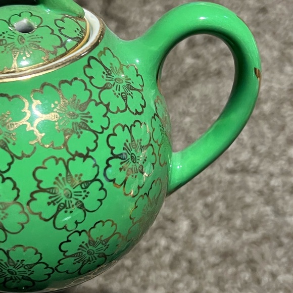 hall Kitchen Vintage Hall Gold Painted Teapot 2 Cup Individual